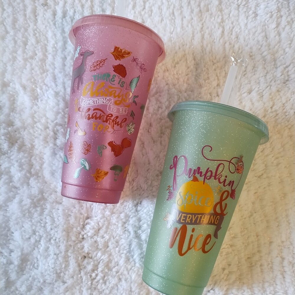 Autumn Themed Travel Cup Set